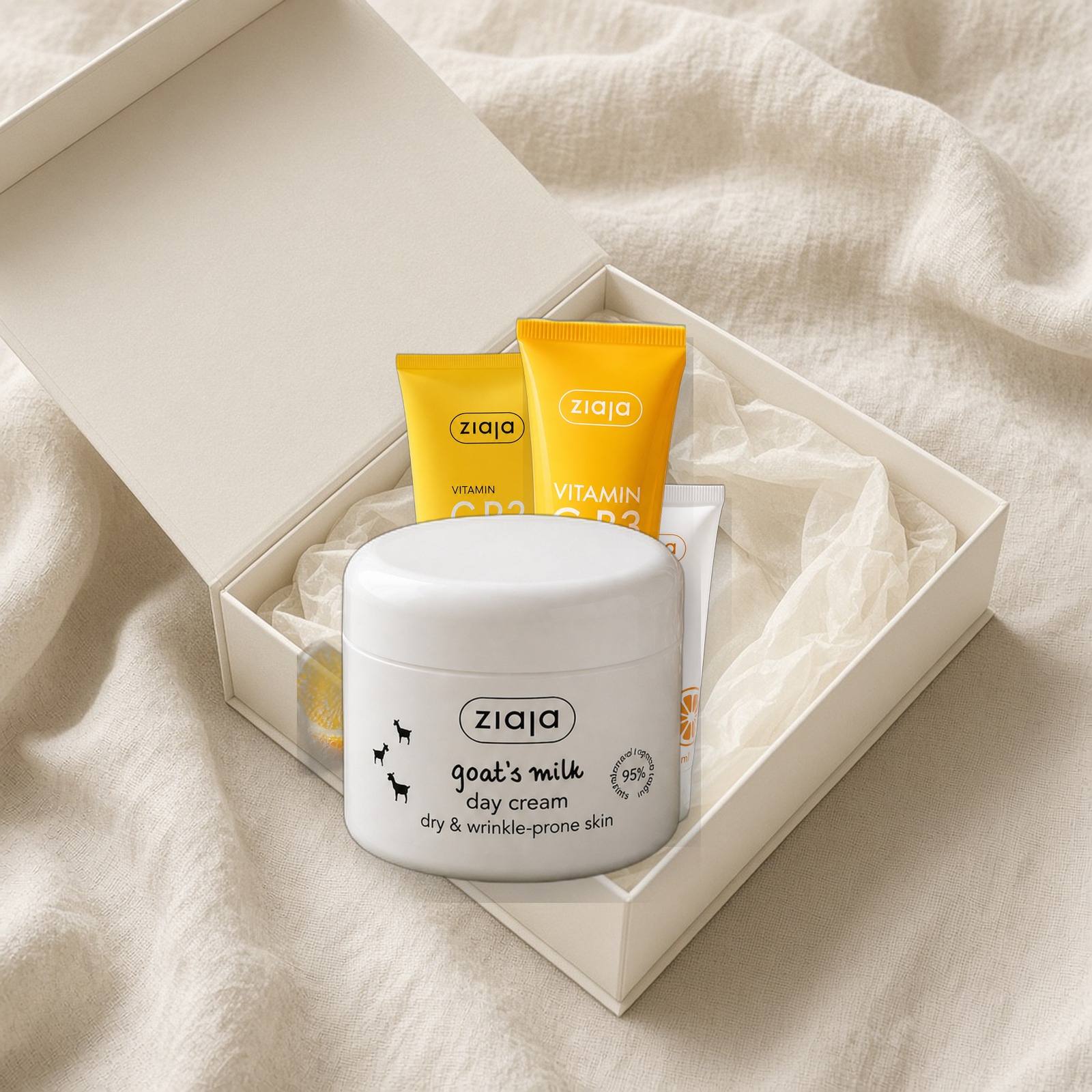 Anti-Ageing set — Ziaja products together