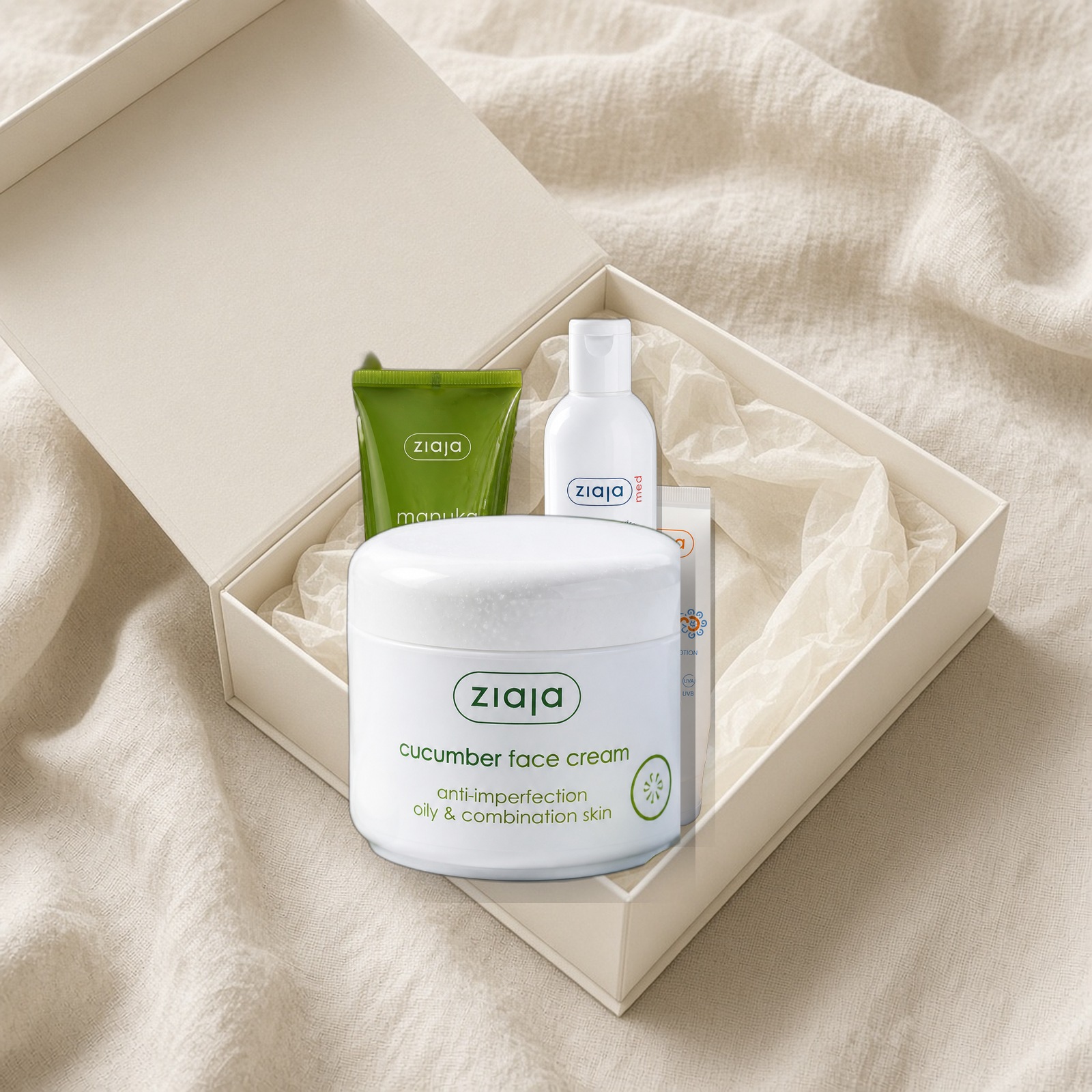 Clear Skin set — Ziaja products together