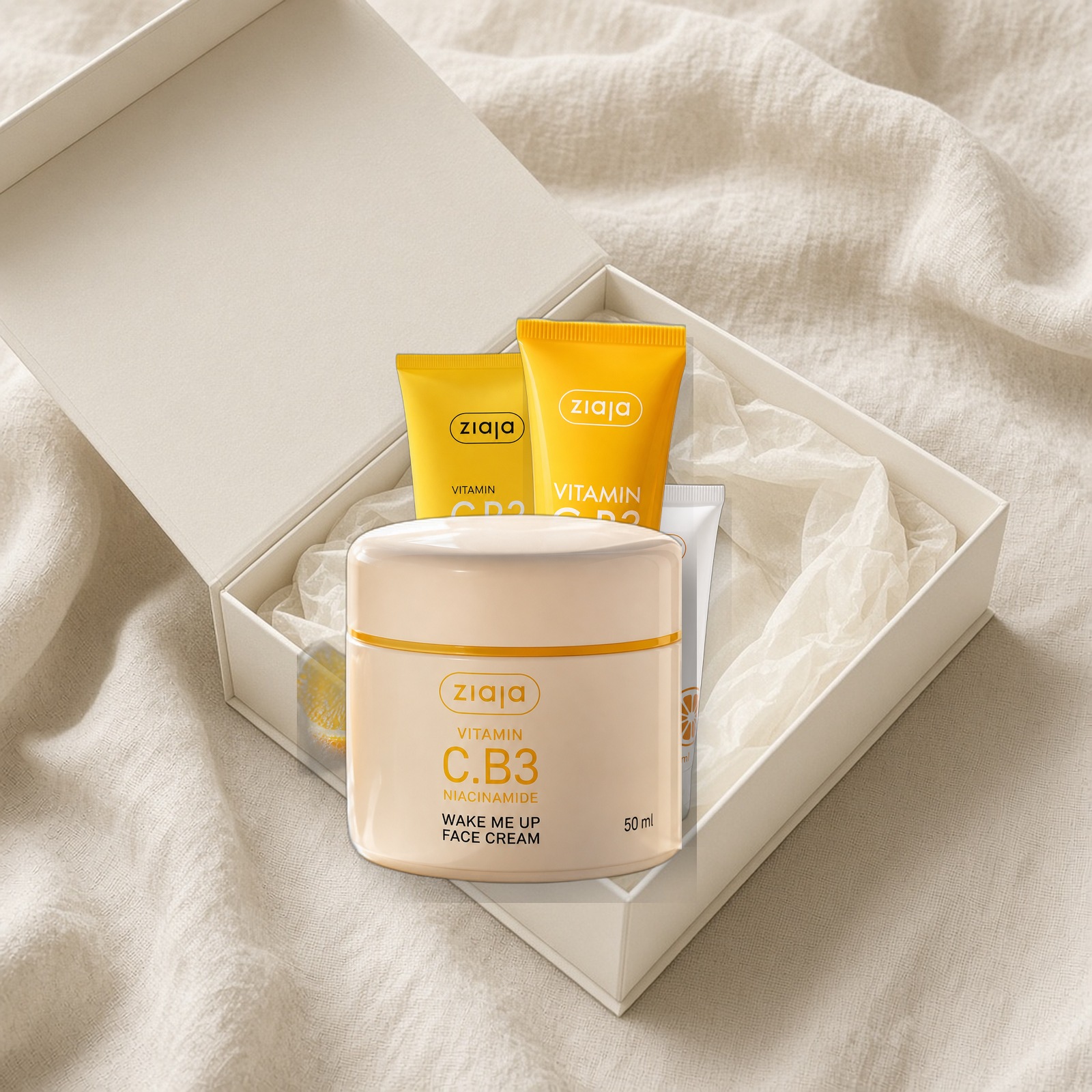 Glass Skin Glow set — Ziaja products together